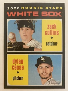 2020 Topps Heritage Dylan Cease Chicago White Sox Rookie Stars RC #13 - Picture 1 of 2