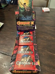 (1) Sealed pack 1994 cómic images Conan II All Chromium - Picture 1 of 6