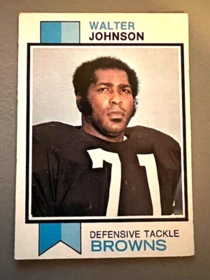 QTY: 1973 Topps Football - Walter Johnson ( Cleveland Browns ) #255 - VG/EX - Image 1 of 2