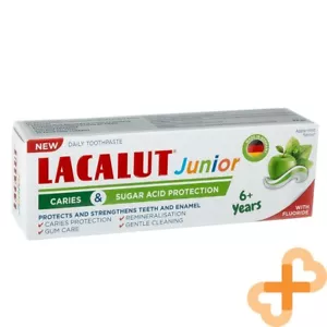 LACALUT JUNIOR Toothpaste for Children Aged 6+ Apple and Mint Flavor 55ml - Picture 1 of 24