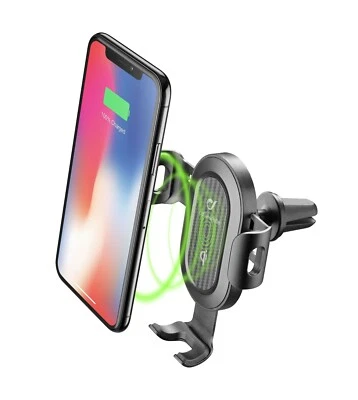 Supporto Smartphone da Auto con Ricarica Wireless CellularLine HANDY WING ACTIVE - Immagine 1 di 4