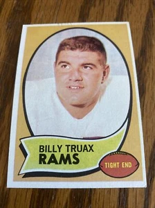 1970 Topps Football: #18 Billy Truax - Los Angeles Rams. EX - Picture 1 of 3