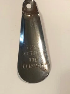 Vintage Metal Sears Roebuck and Company Advertising Shoe Horn 1950's - Picture 1 of 3