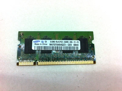 Acer Laptop Memory RAM SODIMM 512MB PC2-5300S 1RX16 - M470T6464QZ3-CE6 127 - Image 1 of 2