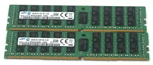 Samsung DDR4 Kit 2 x 32GB RDIMM PC4-2133P Server Memory M393A4K40BB0-CP - Photo 1/6