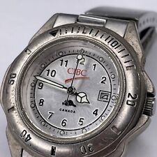 Very Rare 2002 Roots Women’s CIBC 25 Years Employee Bank Stainless Steel Watch
