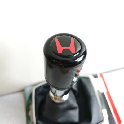 TYPE R JDM BLACK CARBON shift gear knob CIVIC EP3 FN2 FK2 FK8 S2000 INTEGRA JAZZ - Image 1 of 4