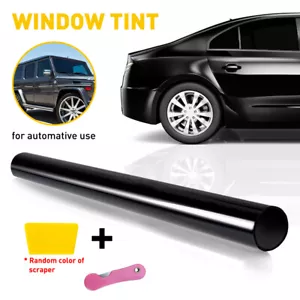 20" Inch x 20'Feet Uncut Roll Window Tint 1% Super Dark Black Film Car Home - Picture 1 of 12