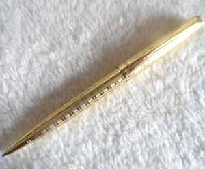 Excellent Parker Sonnet Series Golden/Gold Clip Ballpoint Pen Blue Ink Refill