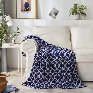 50"x60",Flannel Blanket  Cozy Bed Blanket Soft Throw Blanket fit Couch Sofa - Picture 1 of 5