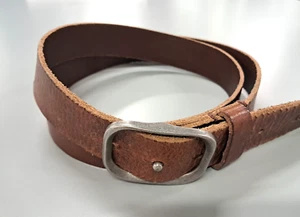 Vintage LEVI's 100% Full Grain Bovine Leather Size 44" Rust Brown Belt - Mexico - Bild 1 von 9