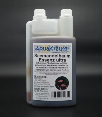 AquaKräuter Seemandelbaum (Catappa oder SMBB) Essenz ultra 1050ml f. 10.500 l - Bild 1 von 2
