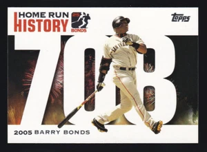 2006 Topps Series 1 #BB708 BARRY BONDS Home Run History Insert SF Giants - Picture 1 of 2