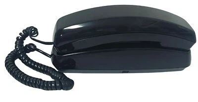 Botón pulsador de línea terrestre con cable para teléfono Trimline - negro Radio Shack #90374 FUNCIONA Foto 1 de 4