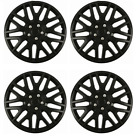 Wheel Trims 15 Hub Caps Plastic Covers Set Of 4 Black Fit Vaxhall Vivaro