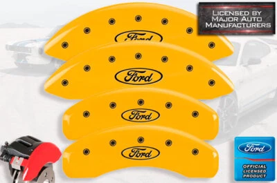 2010-2012 «Ford» Taurus SHO передний + задний желтый MGP тормоза диск суппорт крышки - Изображение 1 из 4