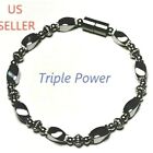 TRIPLE POWER Twisted Magnetic Hematite Bracelet Anklet Necklace Magnetic Clasp