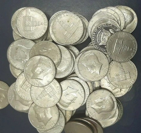 10 ASSORTED  KENNEDY HALF DOLLARS FROM 1971-2010  EACH LOT IS FOR 10 COINS Cover