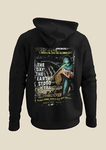 The Day the Earth Stood Still (1951) - Sudadera con capucha negra unisex inspirada en póster de película - Imagen 1 de 1