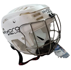 Mycro Hurling Helmet White Adults Size XS 49cm New - Picture 1 of 5