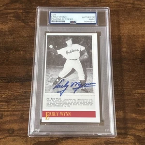 Early Wynn Autographed Cut Photo PSA Slabbed HOF Indians Signed - Picture 1 of 2