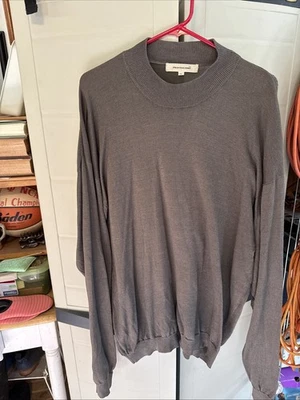 Pronto Uomo Unisex Merino Wool Sweater Turtleneck Quiet Luxury Classic XL - Image 1 of 3