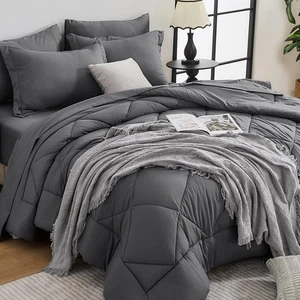 7-teiliges Queen-Bettdecken-Set, Ganzjahres-Wendebett in einer Tasche Queen, Ultra... - Bild 1 von 9