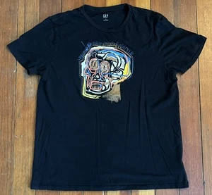 Gap Jean-Michel Basquiat graphic print T-shirt untitled black medium - Picture 1 of 10