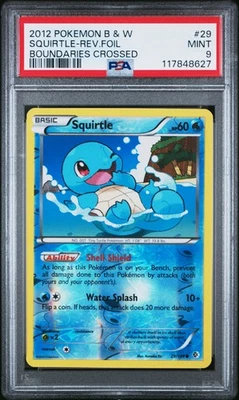 2012 POKEMON B&W BOUNDARIES CROSSED #29 SQUIRTLE-REVERSE FOIL PSA 9 - Image 1 of 2
