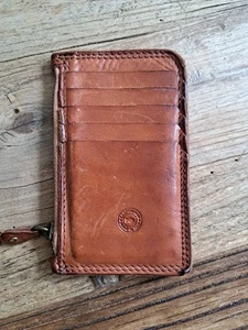 Vintage Campomaggi Kreditkartenetui Fein genarbtes Rindsleder Farbe Cognec - Bild 1 von 7