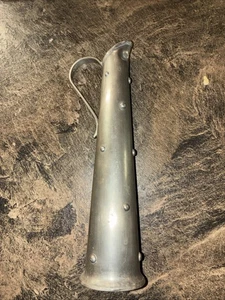 Vintage Norge Haandarbeid Ekensteen brocca in peltro vaso gemme Norvegia 8 1/4" - Foto 1 di 7