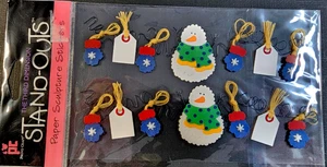 Winter Wire Borders Snowmen Mittens Tags Christmas Provo Craft VERY RARE 2003 - Picture 1 of 3