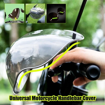 2Pcs Motorcycle Handguards Hand Guards with Reflective Strip Handle Protectors. - Image 1 of 4