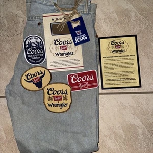 Coors Banquet X Wrangler Authentic Beer Washed Jeans 33x32 - Picture 1 of 10