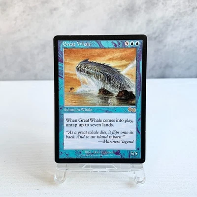 MTG Great Whale Urza's Saga Card CCG TCG Blue Creature English WotC from Japan - Image 1 of 4
