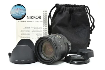 Nikon AF-S NIKKOR 24-85mm f/3.5-4.5 G ED VR Lens w/caps [Near MINT]  From Japan - Image 1 of 4