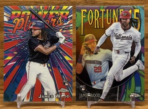 James Wood Power Players + Fortune 15 Refractor RC LOT | 2025 Topps Chrome NATS - Bild 1 von 2