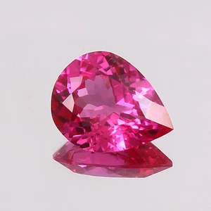 AAA Natural Flawless Ceylon Pink Sapphire Loose Pear Cut Gemstone 5.10 Ct - Picture 1 of 4