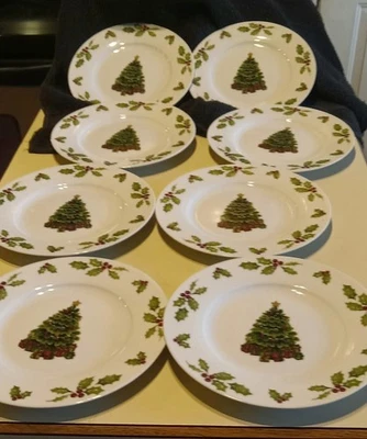 Pfaltzgraff Christmas Day Salad Plates -- Lot of 8 - Image 1 of 4