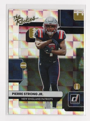 2022 Donruss Pierre Strong Jr #TR-39 The Rookies New England Patriots - Image 1 of 2