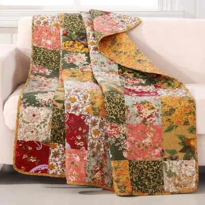 Greenland Home Antique Chic Quilted Patchwork Throw, 50" x 60" , Multicolor NWT - Image 1 of 4