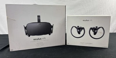 Oculus Rift CV1 VR Virtual Reality Headset System - Black w/ Wireless Controller - Image 1 of 4