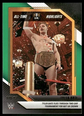 2022 Panini WWE NXT Green #9 Tyler Bate wrestling card - Image 1 of 2