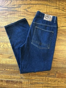 Marc Ecko Jeans Mens 38x33 Blue Denim Pants Classic Baggy Y2K Jean - Picture 1 of 11