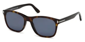 Tom Ford Sunglasses FT0595 Eric-02 52D 55 - Shiny Dark Havana Palladium 55mm - Picture 1 of 4