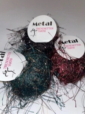 Trendsetter Yarns METAL shimmery eyelash 20g / 77m - made in Italy - Image 1 of 4
