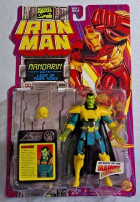 De colección 1994 Iron Man Mandarín con Anillos Eléctricos Iluminados ToyBiz Nuevo en Caja Foto 1 de 4