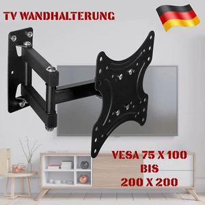 MOUNTY TV Wandhalterung Wandhalter Monitor 15-42 Zoll schwenkbar 180° fur 23" 27" 32"