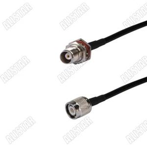 TNC Male to TNC Female Bulkhead O-Ring Lot RF Connector Pigtail RG58 Coax Cable - Picture 1 of 3