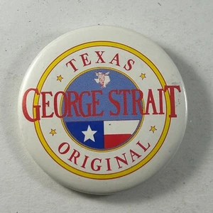 George Strait Texas Original Pinback Button Country Musician Music 2.25 inch - Picture 1 of 3